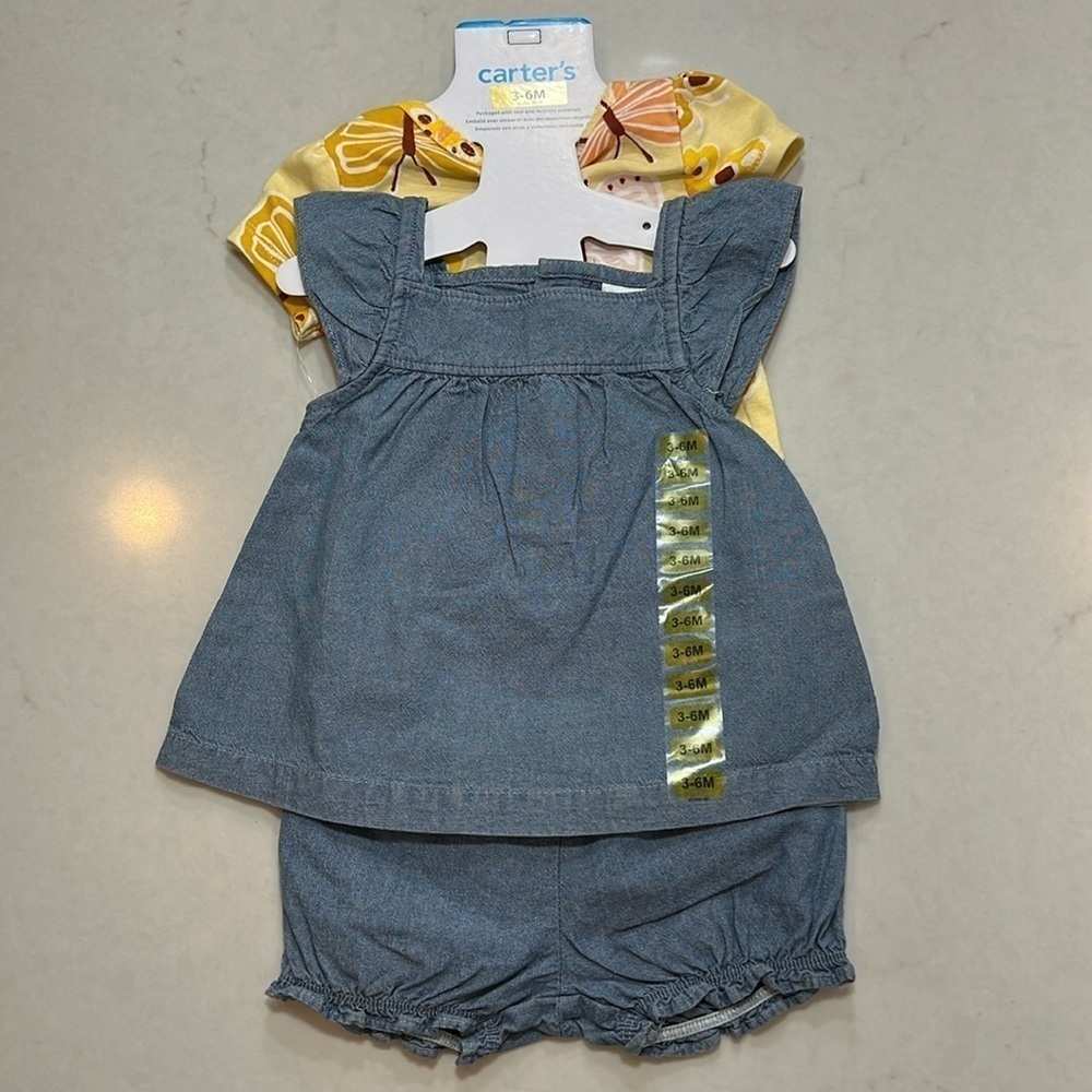 Carter's baby girl 4 piece set, brand new, 3-6 months.